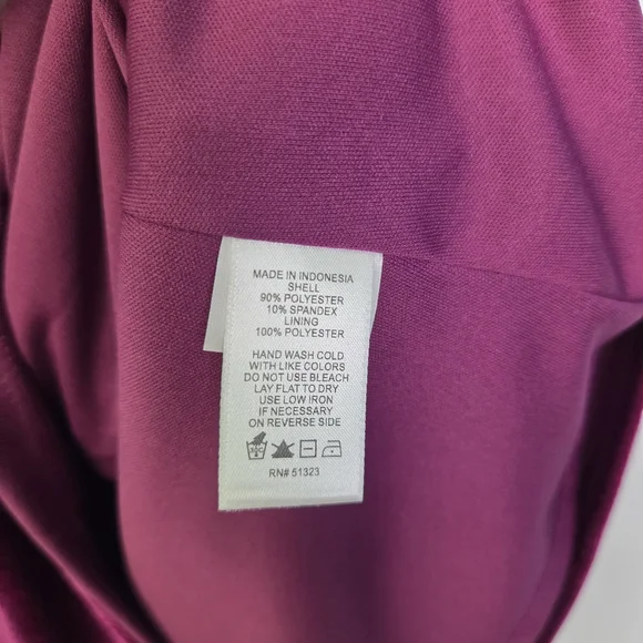 Parker Off the Shoulder Velvet Top Magenta Size Medium - Picture 7 of 7